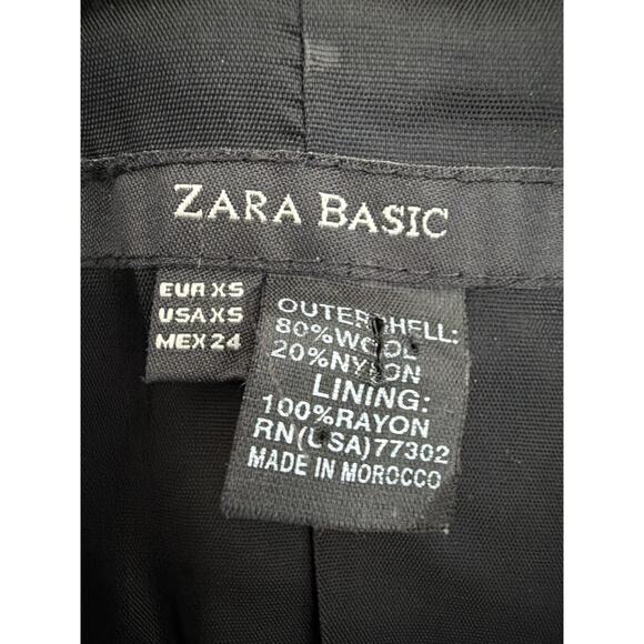 Zara black will blend coat trench coat excellent quality size XS - Picture 3 of 9